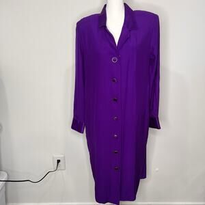 vintage Purple oscar de la renta dress Size 10